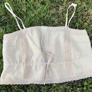 Gingham Crop Top